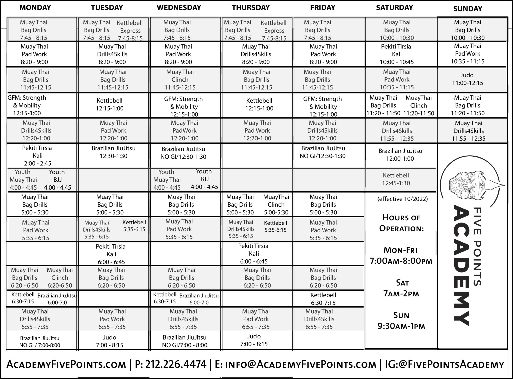 schedule-five-points-academy